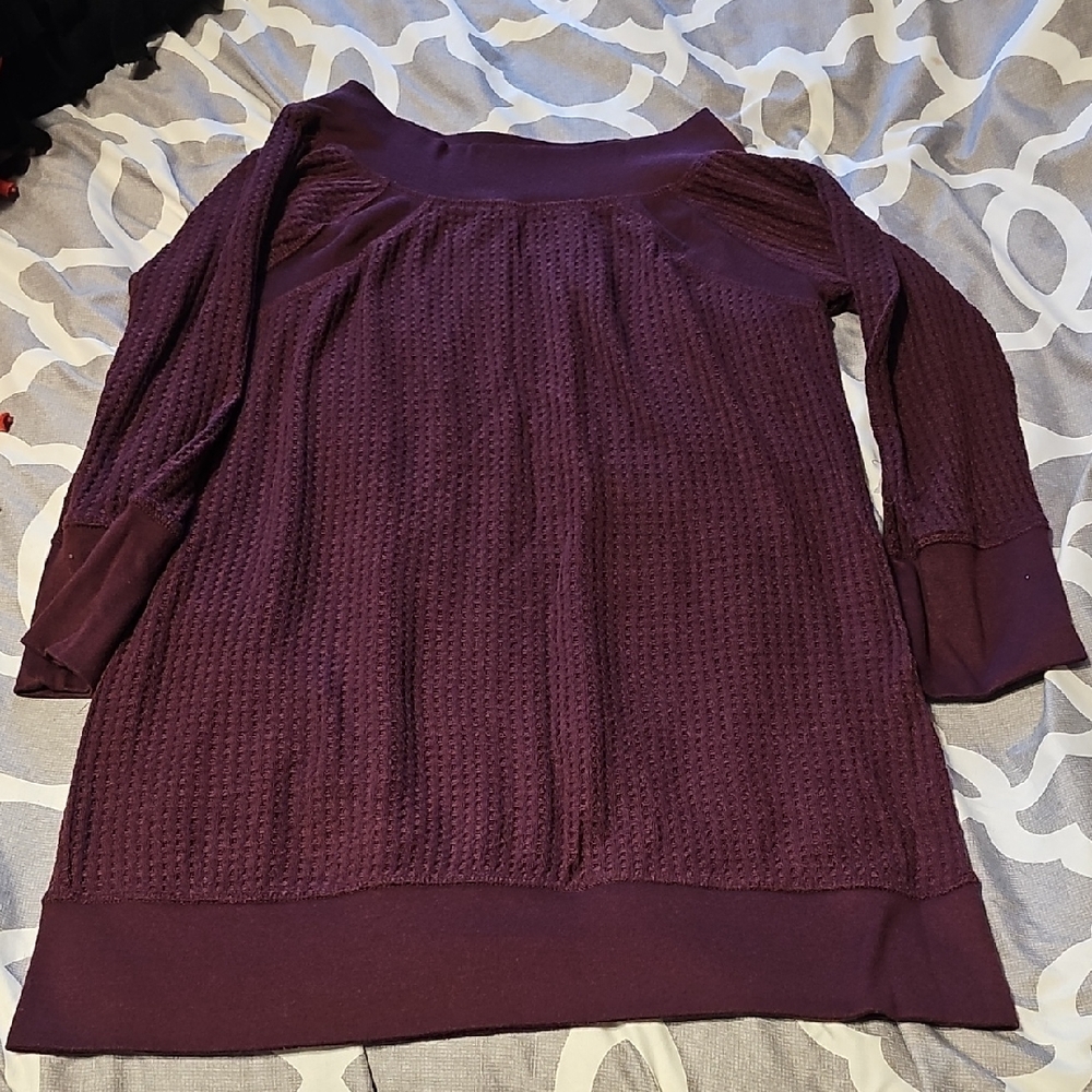Maurices Maroon Knit Top